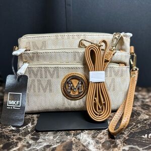MKF Collection Monaco Milan M Signature Crossbody Wristlet